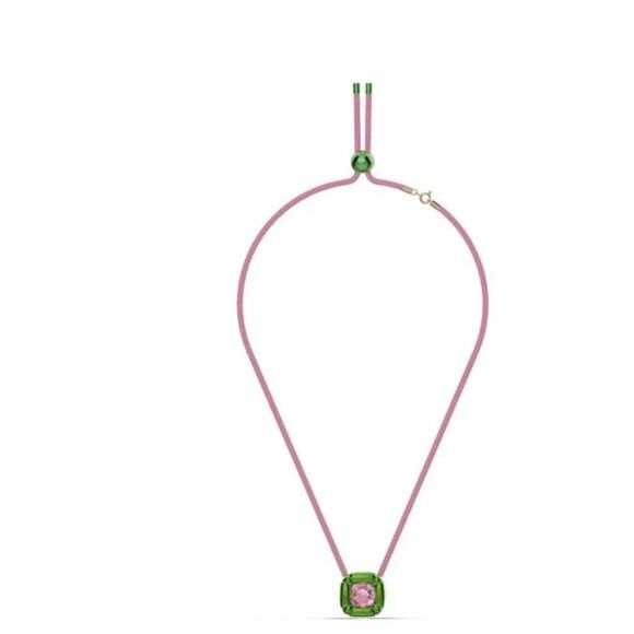 Swarovski 5601585 Women's Dulcis Green and Pink Crystal Necklace*New in box - Picture 1 of 3